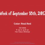 Color for the Week of September 18th 2017