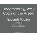 Color for the Week of December 25 2017