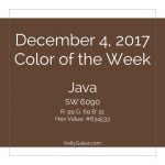 Color for the Week of December 4 2017