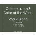 Color of the Week - October 1 2018