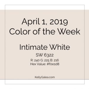 Color of the Week - April 1 2019