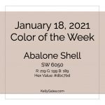 Color of the Week - January 18 2021